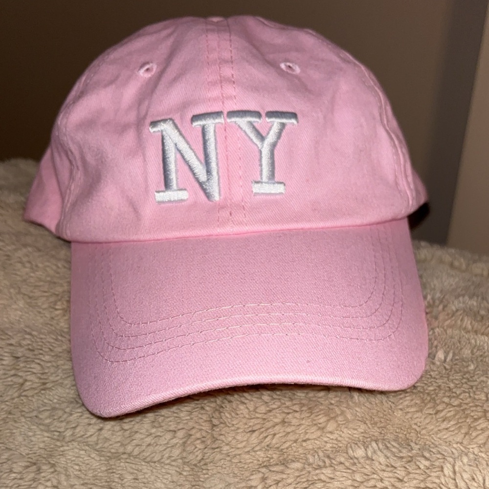 Pink NY Embroidered Cap